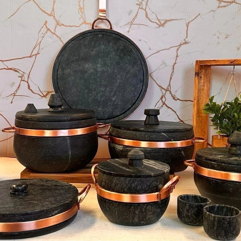 Kit Tradição Mineira 8 Peças em Pedra Sabão